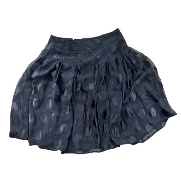 DKNYC Black Polka Dot Organza Bubble Skirt - Size 2 - Picture 1 of 4